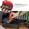 Geldkassette mit Euro-Münzzählbrett von HMF mit 30 cm Breite in Rot Produktbild-Vorschau
