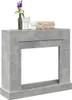 A concrete-effect fireplace surround on a white background. Podgląd zdjęcia produktu