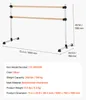 SucceBuy Barre de danse classique sur pied avec double Voir les images du produit 7