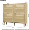 AIORBER Schuhschrank, Rattan, Ausschnittdesign, mit Produktbild-Vorschau 13