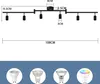 ZMH LED reflektor sufitowy sypialnia 6 płomieni salon Podgląd zdjęcia produktu 2