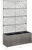 vidaXL Zvýšený záhon s mřížkou 3 květináče 83×30×130cm Poly Náhled obrázku produktu 6