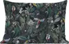 MuchoWow® Outdoor Kissen - Blumen - Tukan - Blätter - 50x30 Produktbild-Vorschau 1