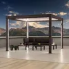 Sunjoy Aluminium Modulare Multi Lamellenpergola mit LED 3x3 Produktbild-Vorschau 2