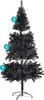 Albero di Natale nero artificiale, 210cm 1000 rami Anteprima dell’immagine prodotto 3