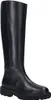 A studio shot of a black leather boot. Produktbild-Vorschau