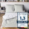 Wolkenfeld Bettwäsche 155x200 grau weiß - kuschelig weich & Produktbild-Vorschau 1