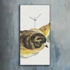 Wandkunst Leinwand Bild Uhr Geräuschlos 30x60 Zeichnung Produktbild-Vorschau 2