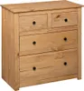 vidaXL Sideboard 80x40x83 cm Kiefernholz Panama Produktbild-Vorschau 3