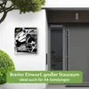 banjado Design Briefkasten Stahl weiß mit Zeitungsfach Produktbild-Vorschau 5