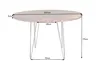 riess-ambiente Runder Esstisch MAKASSAR 120cm natur schwarz Produktbild-Vorschau 10