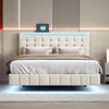 MODFU Čalouněná postel Manželská postel 140x200 cm s LED Náhled obrázku produktu 2