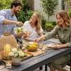 Garten Sitzgarnitur Gartenmöbel Outdoormöbel 7tlg Anthrazit Produktbild-Vorschau 4
