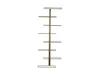 A gold-colored metal wine rack with multiple horizontal bars for holding bottles, mounted on a white background. Náhľad obrázku produktu