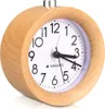 Navaris Analog Holz Wecker mit Snooze - Retro Uhr mit Produktbild-Vorschau 4