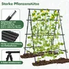 Tuteur à concombres avec filet et clips, en métal revêtu de Voir les images du produit 3