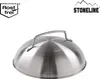 A stainless steel burger smasher lid on a white background. Anteprima dell’immagine prodotto