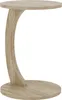 A C-shaped side table with a round top and base, made of wood-like material. Produktbild-Vorschau