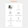 A packing list for a product, showing all the included items. Náhled obrázku produktu