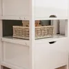 Bílý noční stolek se 2 zásuvkami moderní loft 45 cm Náhled obrázku produktu 7