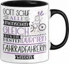 Fahrradfahrerin Geschenk Becher Tasse Gott Schuf Alle Produktbild-Vorschau 1