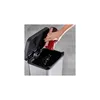 A hand is shown emptying a red dustbin into a larger silver bin. Produktbild-Vorschau