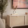 TV Schrank ALOE Fischgrätenmuster Scandi Sandbeige Produktbild-Vorschau 3