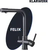 Felix | 3 Wege Premium Schwarz matt Trinkwasser Armatur | Produktbild-Vorschau 1
