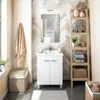 Waschbeckenunterschrank >ECO KIT< in Weiß glänzend - Voir les images du produit 3