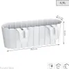 NABBI Balkonkasten aus Kunststoff DDECZ400 38,3 cm - weiß Produktbild-Vorschau 12