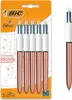 BIC 4 Farben Kugelschreiber 4 Colours 'Rose Gold', Stärke Produktbild-Vorschau 1
