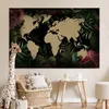 MuchoWow® Poster Weltkarte - Blumen - Tropische Pflanzen Produktbild-Vorschau 7
