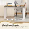 COSTWAY 120x70 cm Esstisch für 4-6 Personen, Produktbild-Vorschau 3