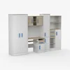 Jugendzimmer Wohnwand Kinderzimmer 300 cm Weiß/Sonoma mit Produktbild-Vorschau 6