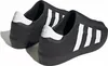 A pair of black Adidas Adifom Superstar shoes with white stripes and logos, shown from a rear diagonal angle on a white background. Voir les images du produit