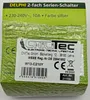 DELPHI Serien-Schalter 2-fach 250V/ 10A inkl. Rahmen UP Produktbild-Vorschau 2