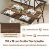 COSTWAY Eettafel met X-vormige houten poten, accenttafel, Productafbeelding-voorbeeld 4