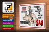 Holzschild Spruch 30x20cm Chef ist Tierfreund macht mich Produktbild-Vorschau 3