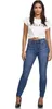 Tazzio Damen Skinny Fit High Waist Jeans F107 Blau 46 Produktbild-Vorschau 2