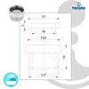 tecuro Mischdüse - Armaturen Adapter M22 x 1 IG auf 1/2 Produktbild-Vorschau 4