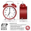 BEARWARE Wecker analog rund mit Licht, Retro, lauter Produktbild-Vorschau 2
