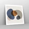 Poster - Poster ohne Rahmen - Boho Flecken abstrakt - 60x60 Produktbild-Vorschau 7