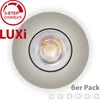 6er Pack LED Einbaustrahler LUXi Spot ultra flach Strahler Produktbild-Vorschau 1