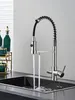 Rubinetto da cucina a 3 vie Ari Solid Spring con doccetta Anteprima dell’immagine prodotto 3