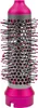 A studio shot of a pink and gray round hair brush. Produktbild-Vorschau