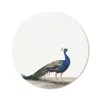 MuchoWow® Mauspad Mousepad Tiere - Pfau - Weiß 30x30 cm - Produktbild-Vorschau 1