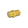A close-up studio shot of a gold-colored coaxial cable connector against a white background. Produktbild-Vorschau
