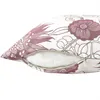 Dekokissen 40x40cm Blumenmuster (Silbergrau - Bordeaux) Produktbild-Vorschau 2