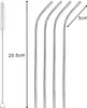 Intirilife wiederverwendbare Trinkhalme aus Edelstahl - 4x Produktbild-Vorschau 2