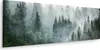 Obraz na plátně LAS WE MGLE Krajina Panorama 145x45cm Náhled obrázku produktu 1
